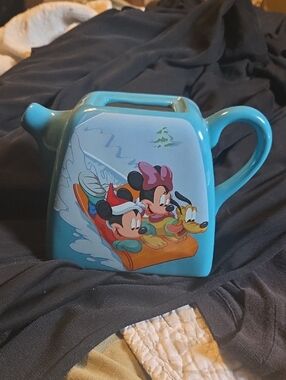Disney Mickey & Friends Blue‎ Ceramic Teapot
